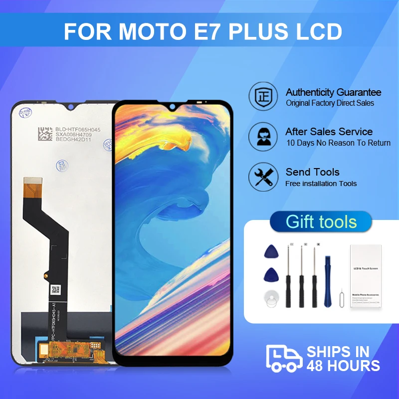 

6.5 Inch For Moto G9 Play LCD Touch Panel Screen Digitizer For Motolola Moto E7 Plus Display Assembly With Frame Free Shipping