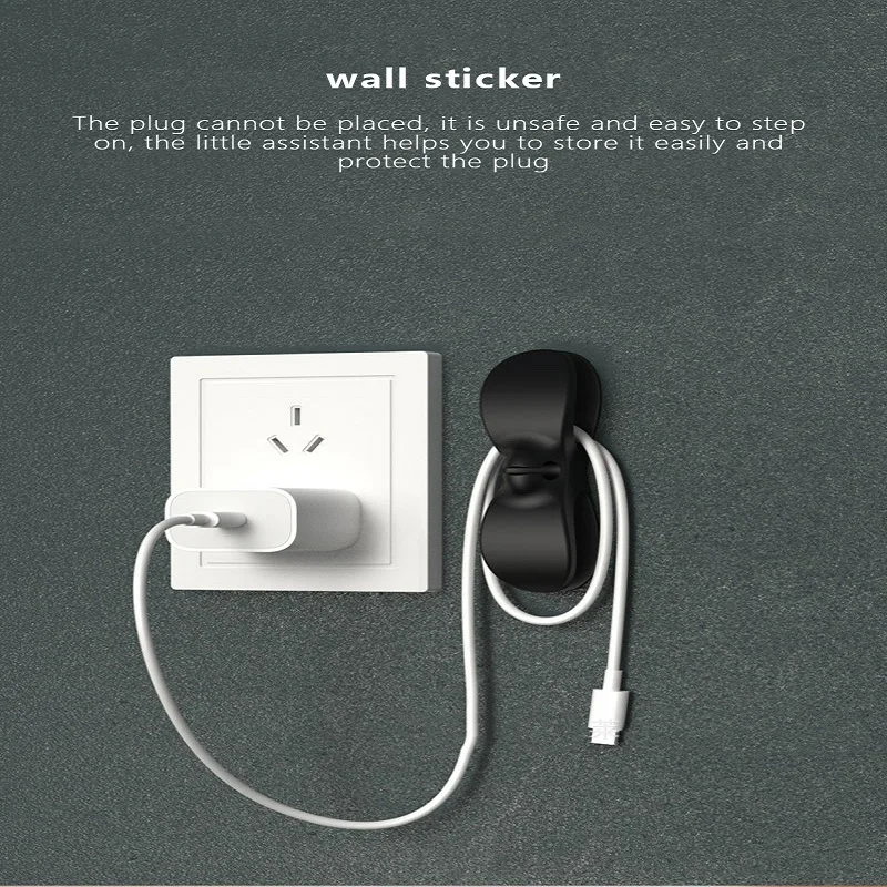

Power Cord Wall Mount Clip Plug Wall Sticker Clip Kitchen Wire Finishing Storage Data Cable Organizer