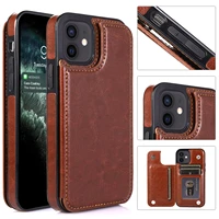 wallet case for iphone 12 pro max iphone 13 cover with buckle pu leather vintage flip case for samsung galaxy s20 ultra