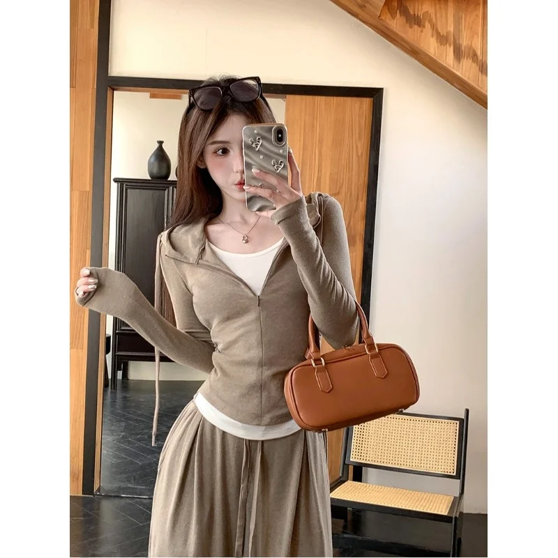 Осень-зима 2023 новый облегающий талию топ из двух предметов для похудения