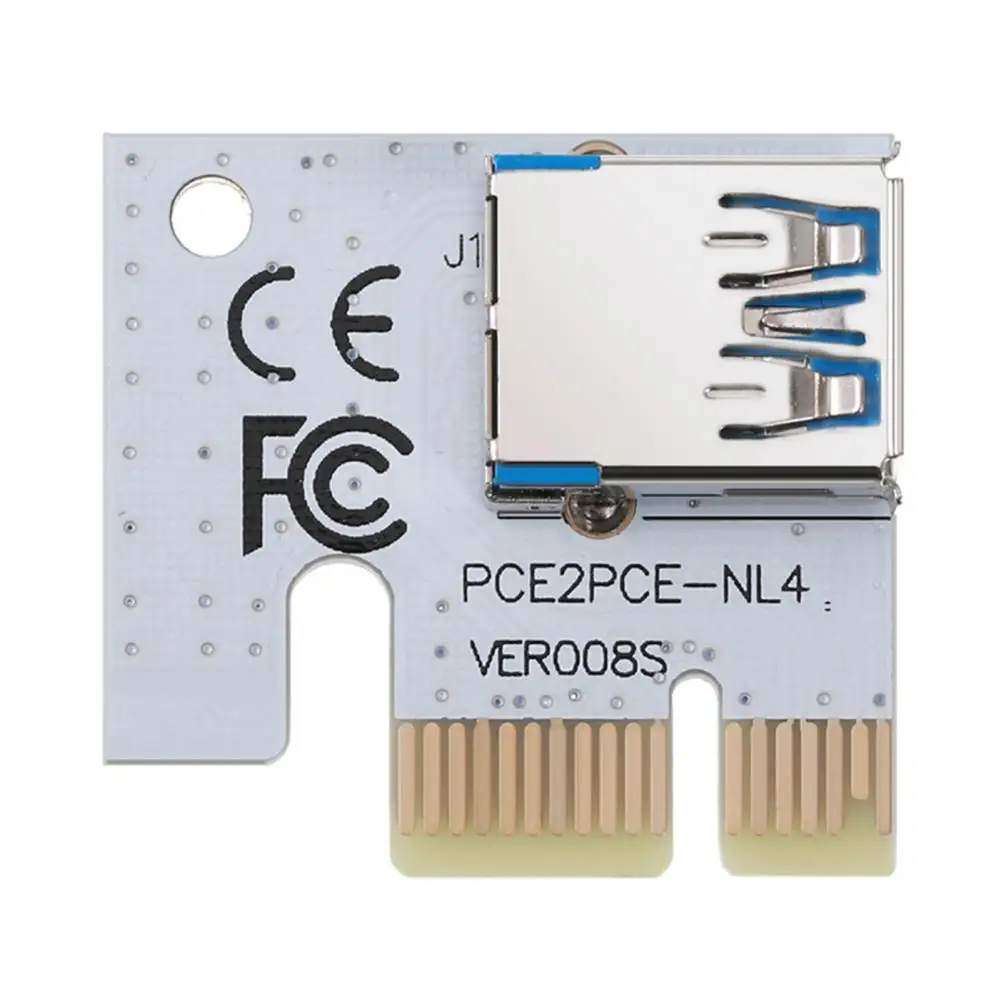 

Стабильный источник питания Plug Play PCI-E 1X до 16X Райзер-карта адаптер Компьютерные аксессуары