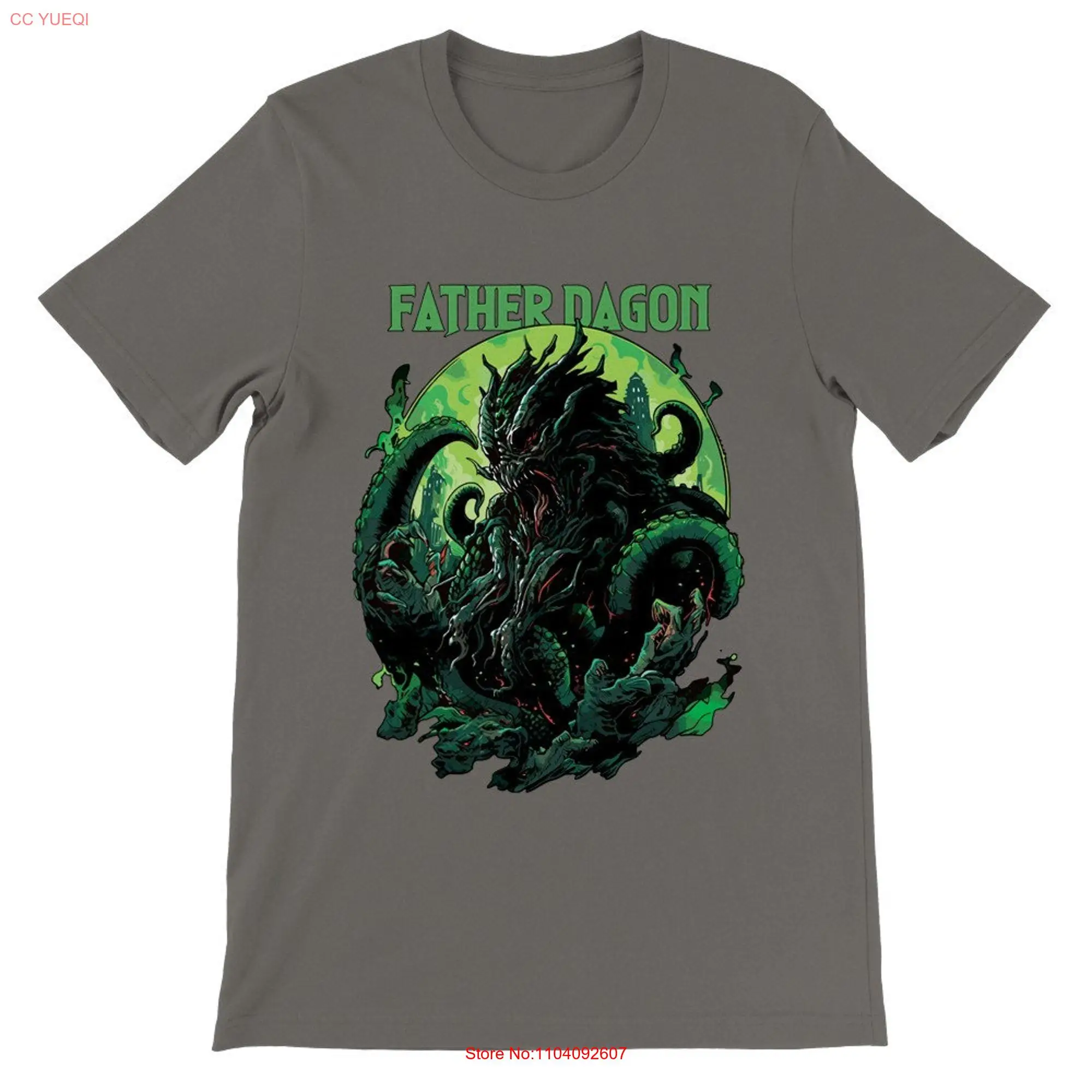 Футболка с длинным или коротким рукавом отца дагона ловерафтяня