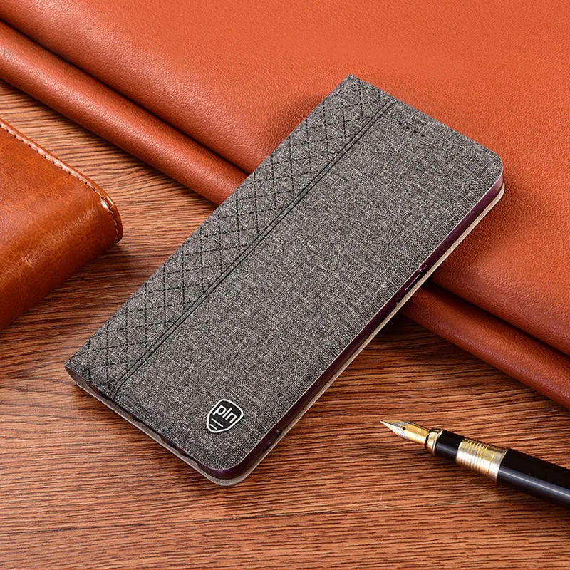 

Business Cloth Leather Magnetic Flip Phone Case for Infinix Zero Smart 4 5 6 Pro Smart HD 2021 With Kickstand Cover