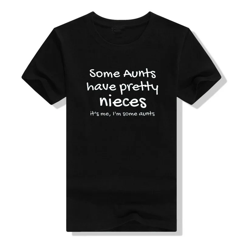 

Womens Some Aunts Have Pretty Nieces Shirt Funny Sayings Family T-Shirt Auntie Gifts Short Sleeve Letters Printed Tee Tops