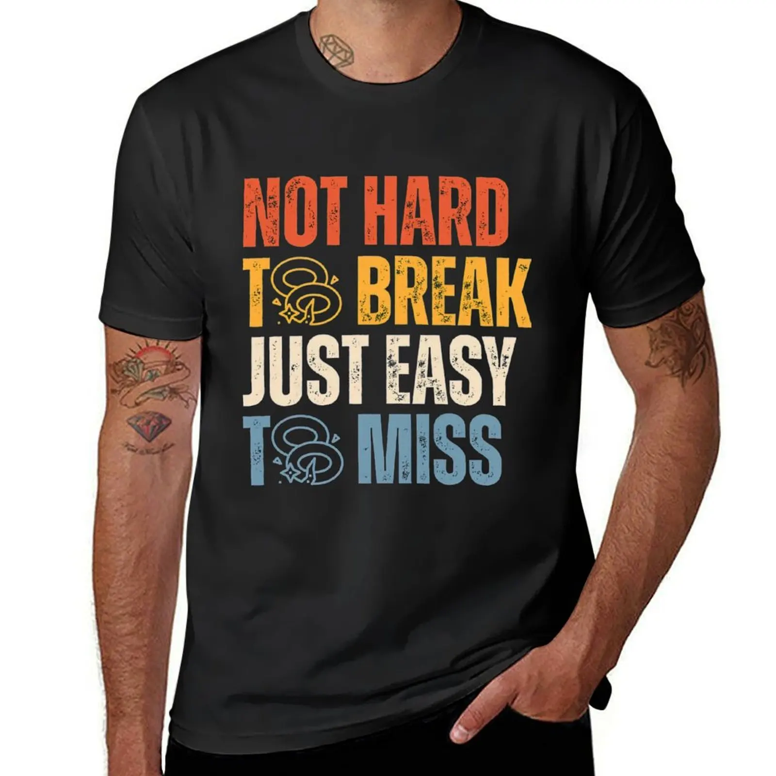 Забавная Косынка с надписью Not Hard To Break Just Easy Miss футболки женские топы облегающие