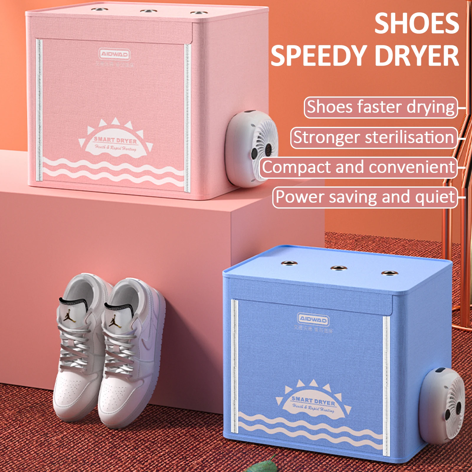 

Eary Winter Shoes Dryer Home Shoes Storage Organizers Sterilization and Deodorization Foldable Shoes Rack Electric Shoes Dryer
