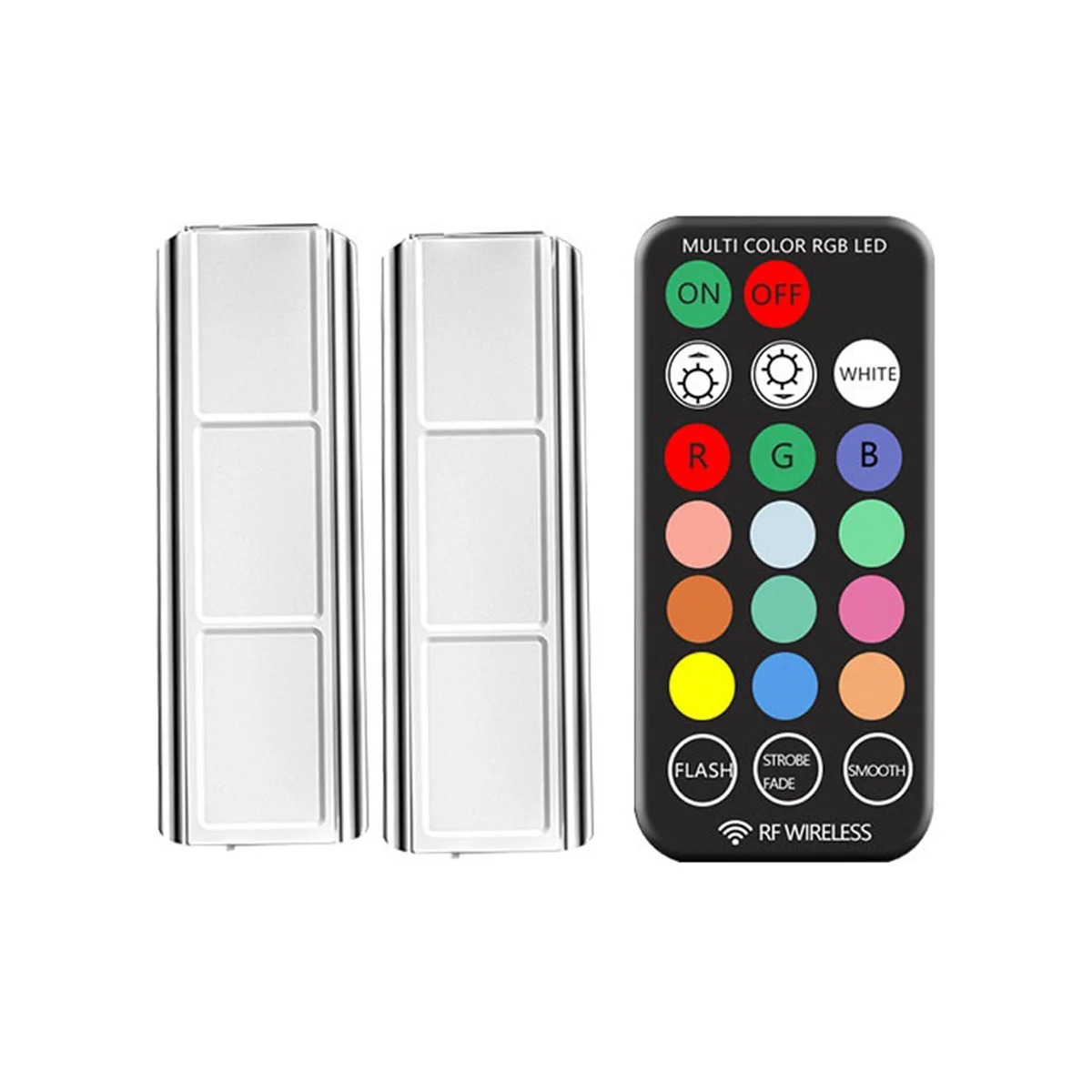 

Car Interior Light RGB LED Light Wireless Remote Car Decorative Lamp Auto Ambient Light Lamp Charging Foot Light