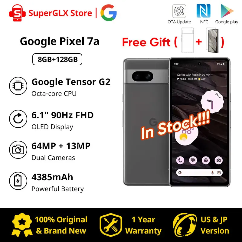 In Stock Google Pixel 7a 5G Android Smartphone Pixel 7a with