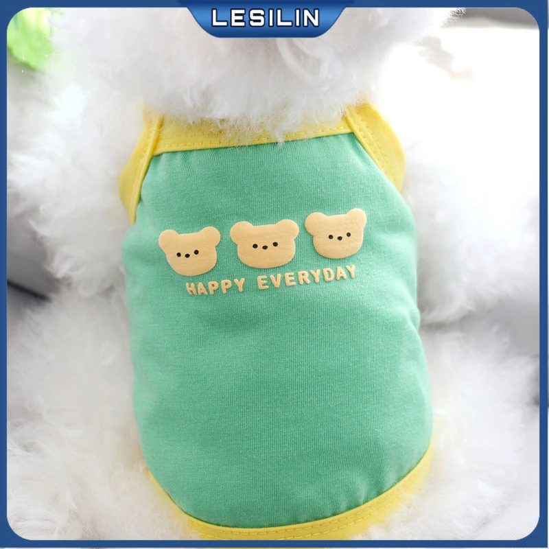 

Pet Cartoon Suspenders Breathable Vest Puppy Soft Clothes Poodle Summer Pullover Cool Dog Clothes Pet Dog Clothes