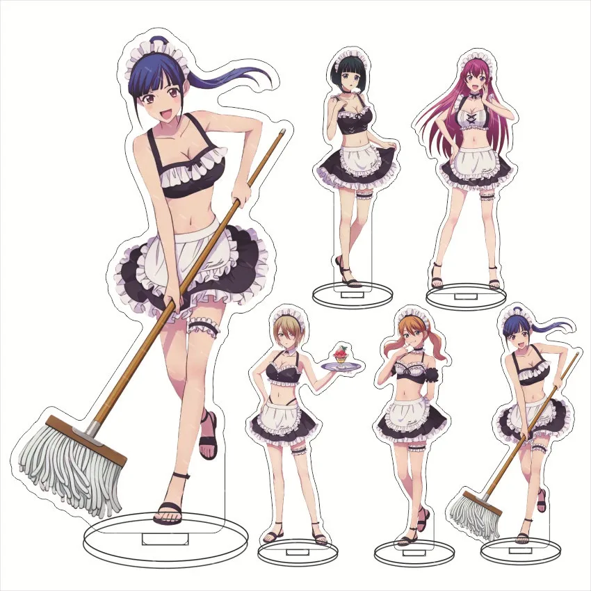 Аниме Café Terrace and Its Goddesses Акриловая подставка Модель Фигурки Hayato Kasukabe Fiskka Makuzawa