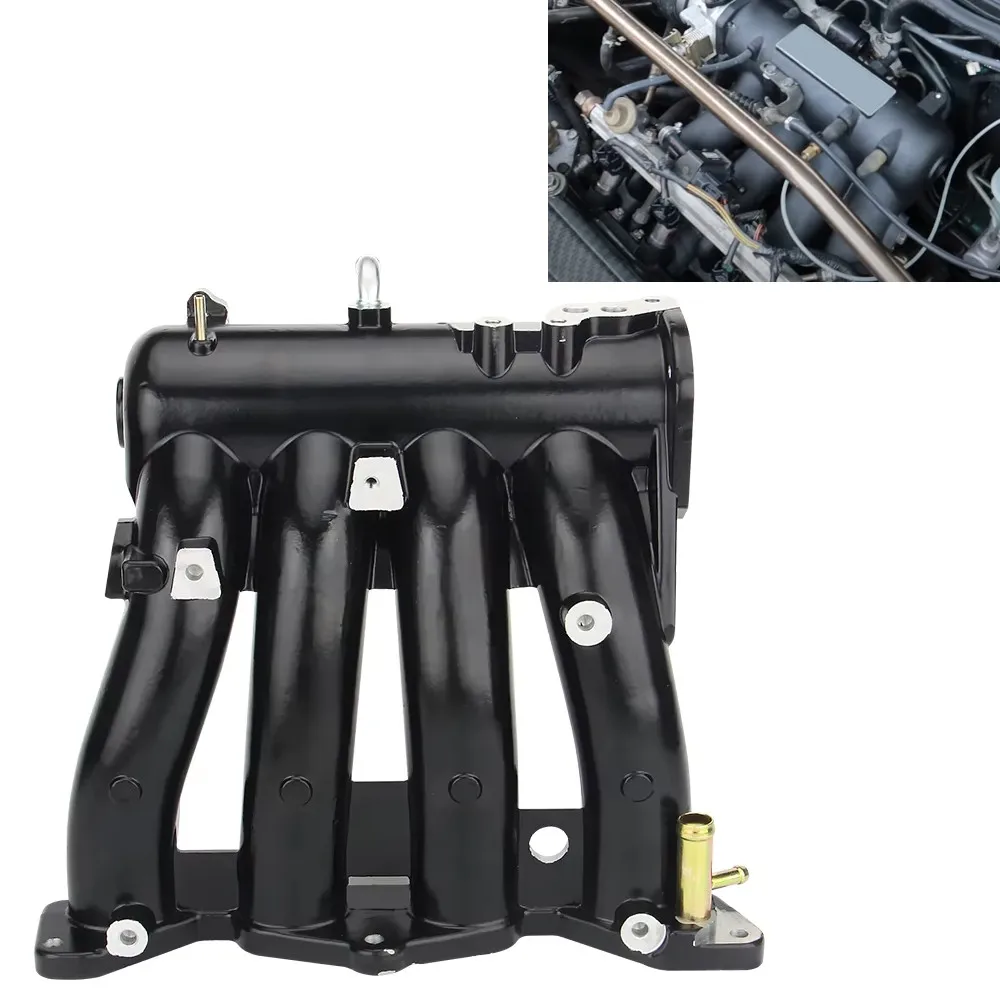 Алюминиевый впускной коллектор черный серебристый подходит для Honda Civic D15 D16 D Series