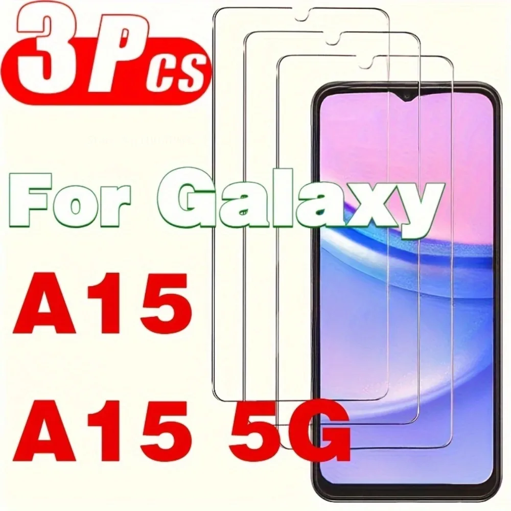 3 шт. HD закаленное стекло защитные пленки для экрана SamSung Galaxy A15 A35 A25 A55 A05 A05S