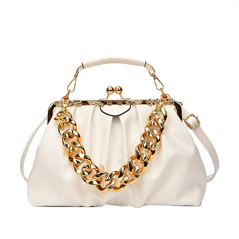 Crossbody Luxury Bags For Women 2023 Fashion Top Quality Long Gold Chain Shoulder Bags Designer Bags Crossbody Bags For Women