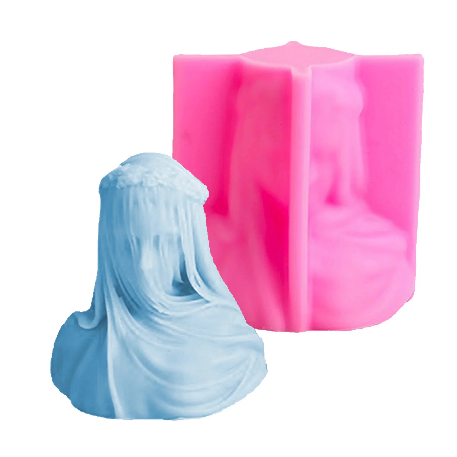 Силиконовая форма для свечей в виде девушки в виде бюста, украшение для рабочего стола ручной работы, силиконовая форма для ароматерапии в в...