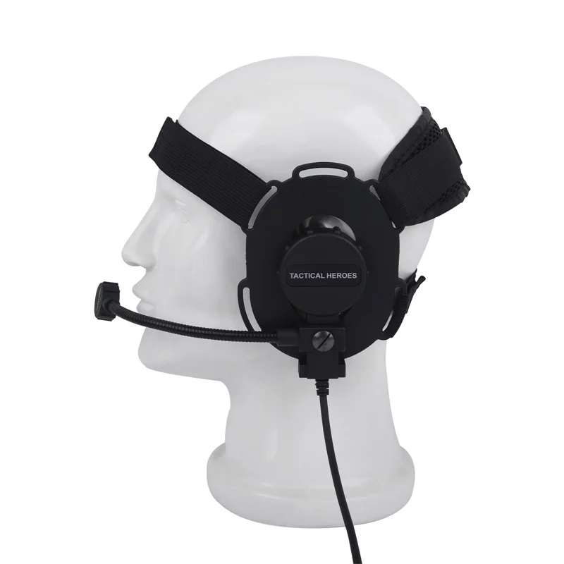 Z Tactical Bowman Elite II Earmuff Headset Boom Mic active airsoft Tactical Walkie Talkie Noise Reduction Headphone with U94 PTT
