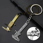 Портативный 0-4 см мини штангенциркуль, брелок, измерительные инструменты, кольцо для ключей, стиль имитации Верньер, штангенциркуль