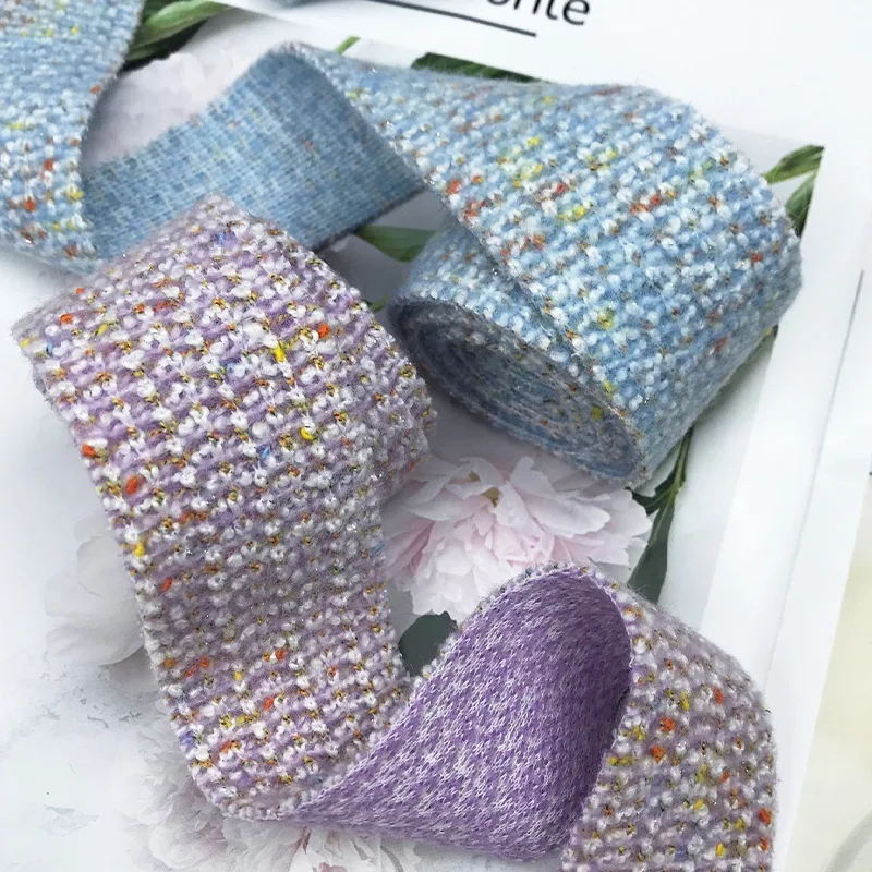 25mm/40mm Small Fragrance Wool Ribbon for DIY Crafts Bow Hair Accessories Materials Gift Packaging Clothing Hat Trims