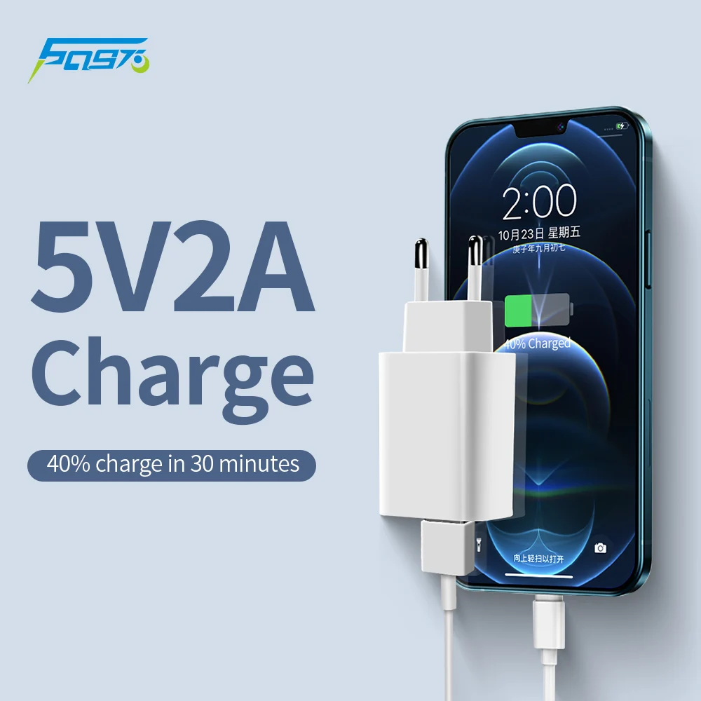 

iPhone Fast Charger Adapter USB Type C Lightning Single Port Quick Charging White EU US Plug Apple Phone or Android Cables