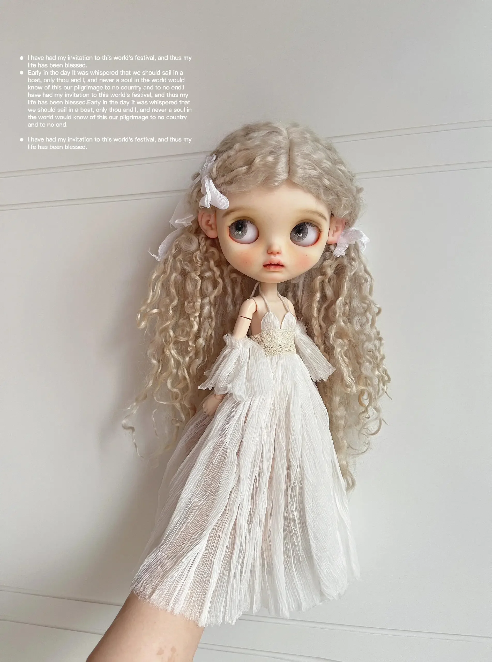 Одежда для кукол ICY DBS Blyth 30 см 1/6 OB24 Новинка Azone великолепное белое платье