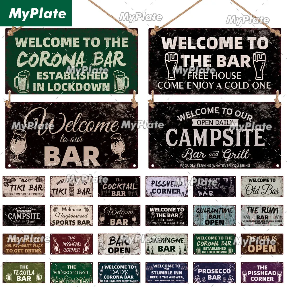 

[MyPlate] добро пожаловать в бар, деревянная настенная табличка, деревянная табличка, домашняя дверь, настенное украшение, мужская пещера, подвесной знак, подарок для дома