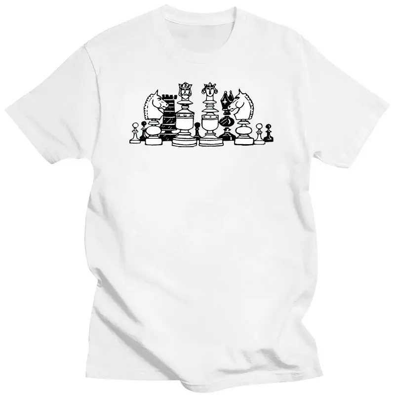 

2022 Customized Chess T Shirt For Men 100% Cotton O Neck Funny Casual Tshirt For Men Oversize S-5Xl Clothing Tee Tops