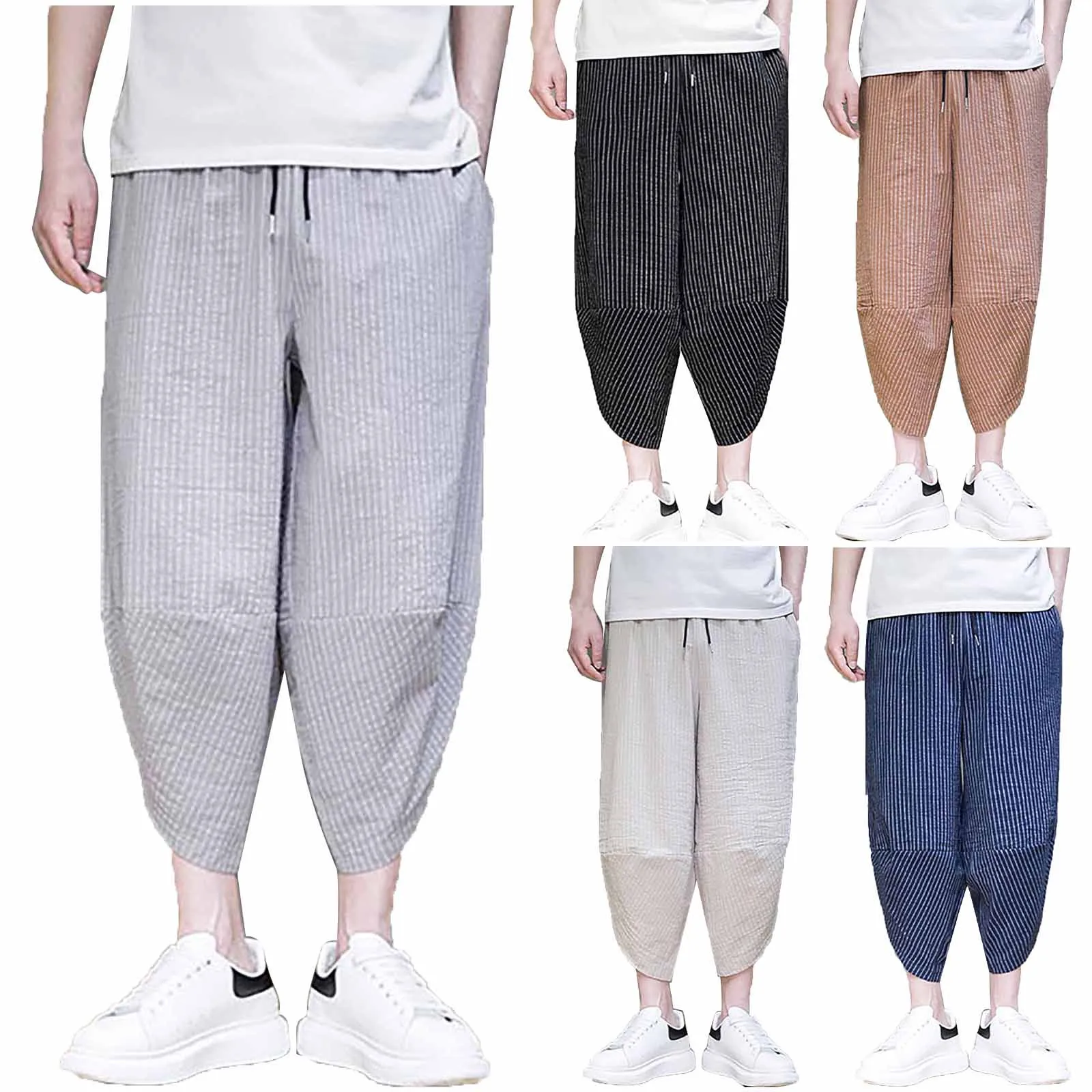 

Мужские облегающие Прямые хлопковые брюки одежда для мальчика, летние повседневные брюки, мужские дышащие брюки, шорты-карго для мужчин