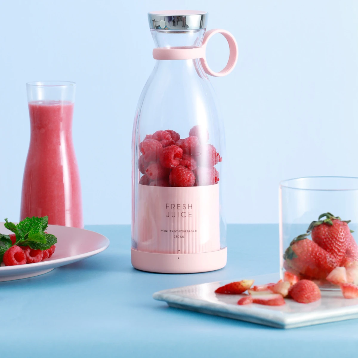 

350ML Portable Wireless Charging Blender Mini Juice Blender Fruit Juice Machine Food Milkshake Multi-function Juice Machine