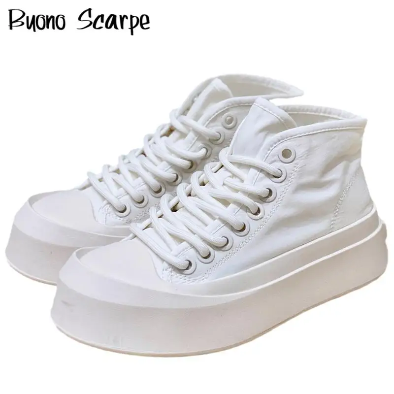 

Thick Bottom All Match Casual Trainers Lace Up Increasing Tennis Female Skateboarding Shoes Women Fashion Runway Sneakers Chunky