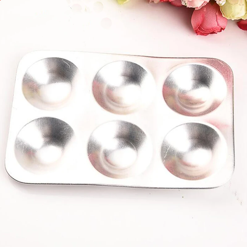 

6 Hole Palette Art Alternatives Paint Tray Artist Watercolor Plastic Palette Supply White Watercolor Palette Pigment Tray