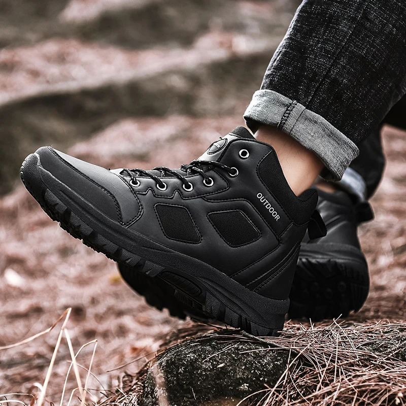 Military Tactical Boots Men Trekking Hiking Shoes Outdoor Combat Desert Boots Non-slip Field Climbing Camping Hunting Sneakers