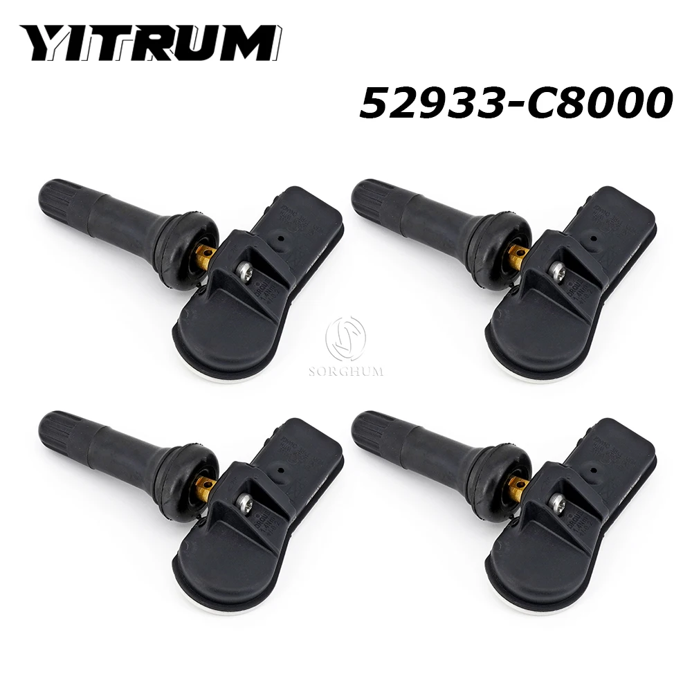 YITRUM 52933-C8000 для Hyundai i20 Nexo Tucson ix35 Palisade Santa Fe Sonata Hybird TPMS датчик для Kia Telluride 52933C8000