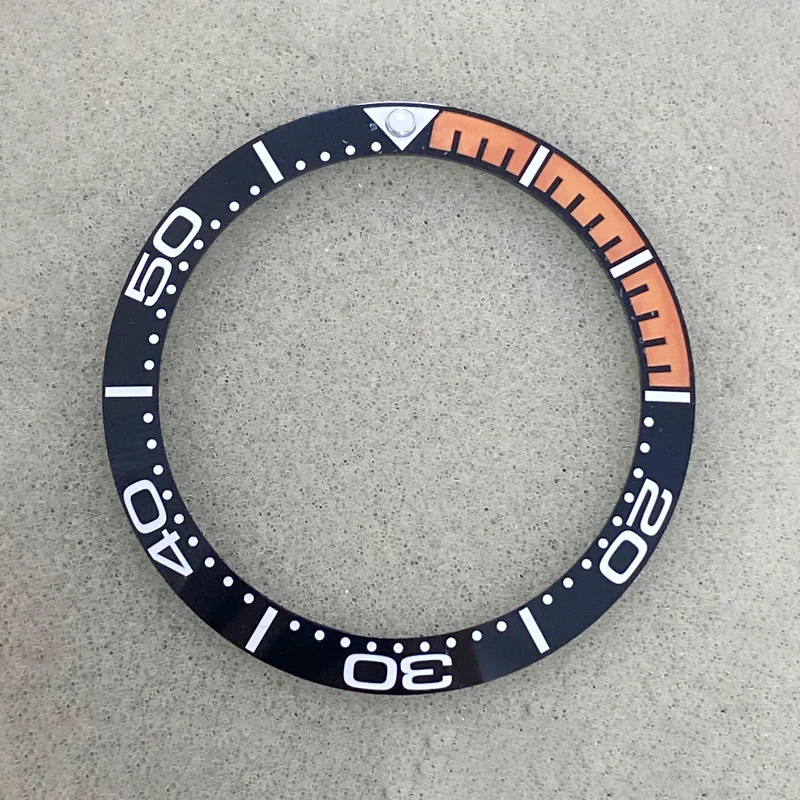 38mm Ceramic Bezel Insert Tilted GMT Insert Inside Diameter 30.5mm Fits 40mm USB Diving Watch Case Men's Watch Ring Parts