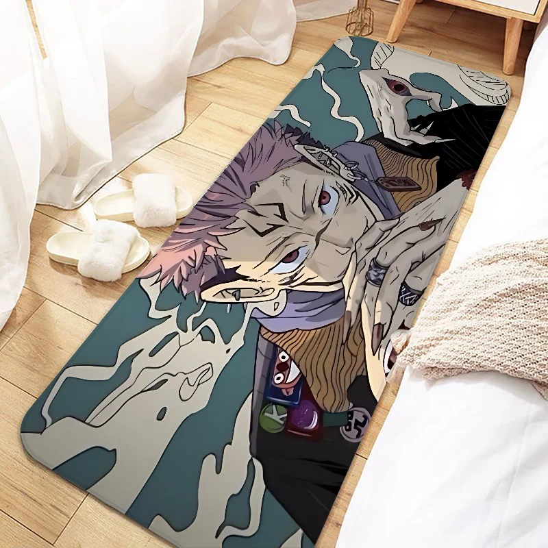 Горячий Аниме Коврик для входной двери juизготовитель Kaisen нескользящий моющийся