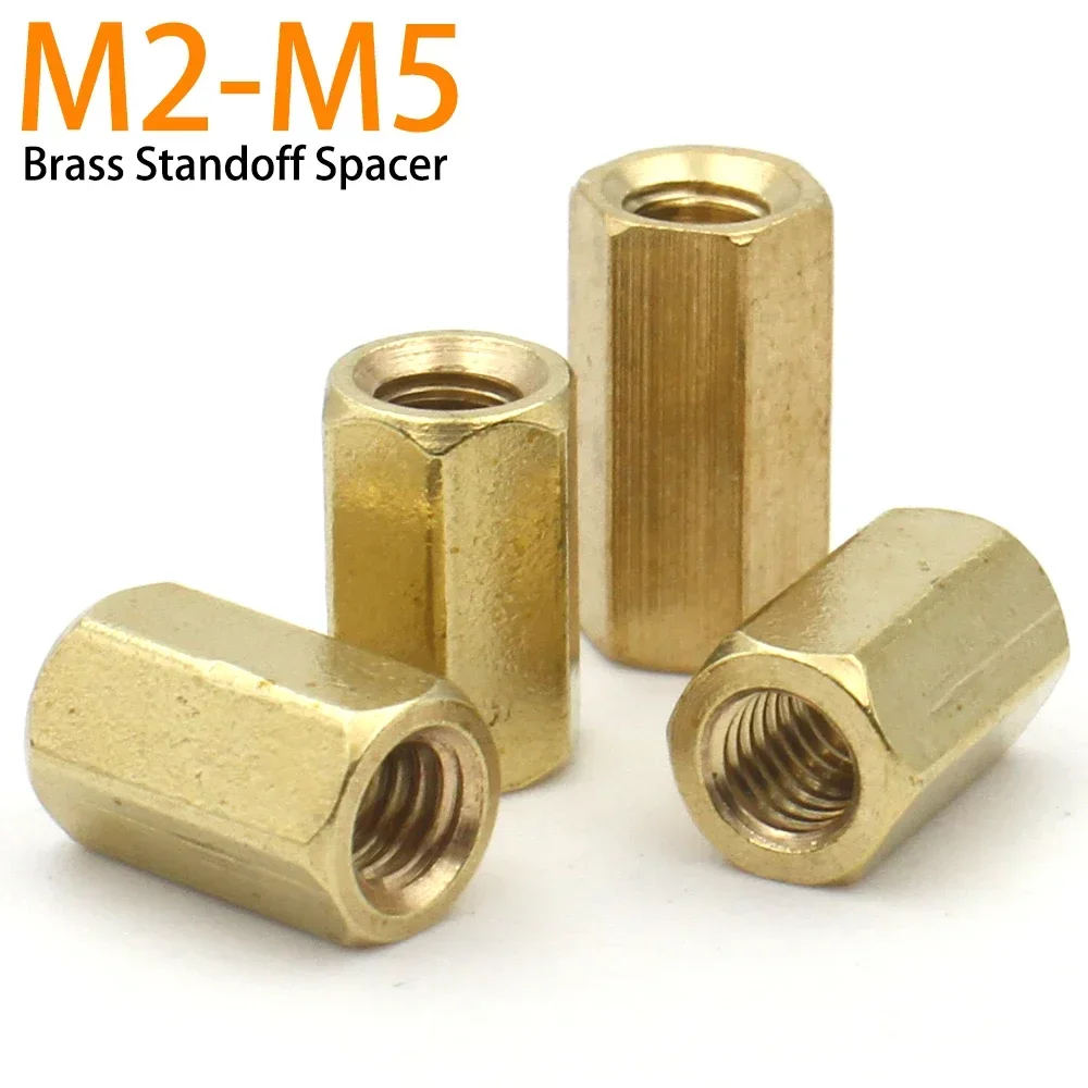 Латунный шестигранный болт M2 M2.5 M3 M4 M5, 10 шт | AliExpress