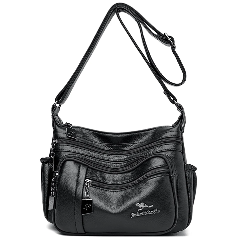 

Новинка 2023, модная женская сумка, роскошная дизайнерская брендовая сумка на плечо, Высококачественная женская сумка через плечо из мягкой кожи, кошелек с несколькими карманами