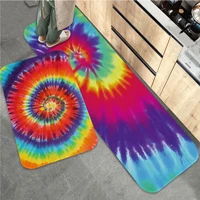 happy hippie psychedelic art peace hallway bathroom mat washable non slip living room sofa chairs area mat kitchen toilet rug