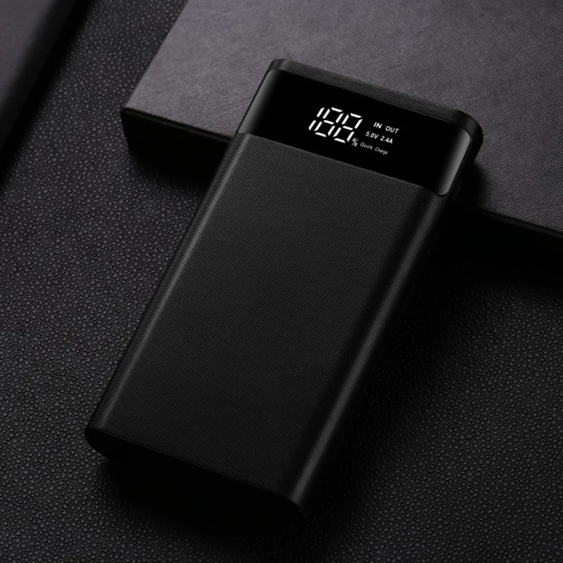 18650 аккумулятор Power Bank Box 5 В 2 1 А ЖК-дисплей 20000 мАч плата питания для 6X18650 DIY Powerbank