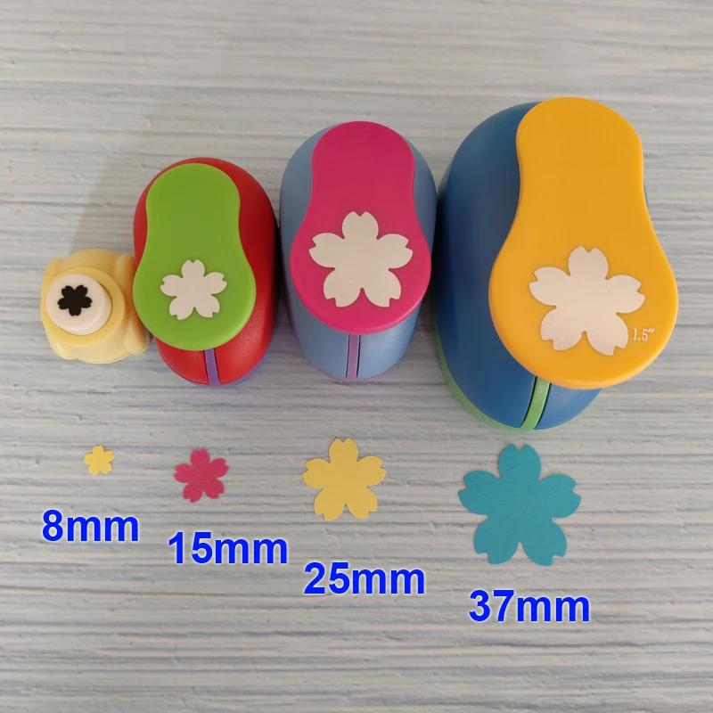 

49 мм 37 мм 2,5 см 1,6 см Сакура лепесток ремесло дырокол Скрапбукинг школьный дырокол для бумаги режущий инструмент из ЭВА детский резак «сделай сам»
