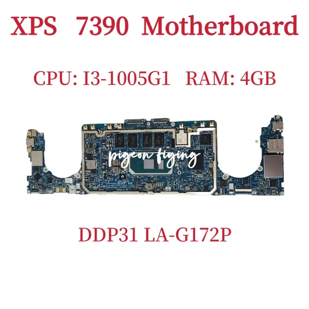 

Материнская плата DDP31 для ноутбука Dell XPS 7390, Процессор I3-1005G, 1 ОЗУ: 4 Гб