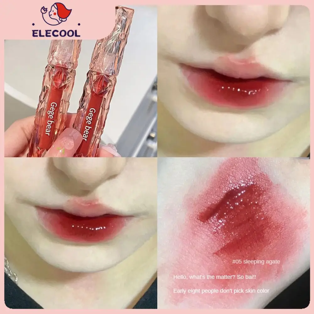 

Lipstick Cosmetics Moisturize Mirror Lip Gloss Plump Lips Glass Lip Glaze Make Up Crystal Transparent Makeup
