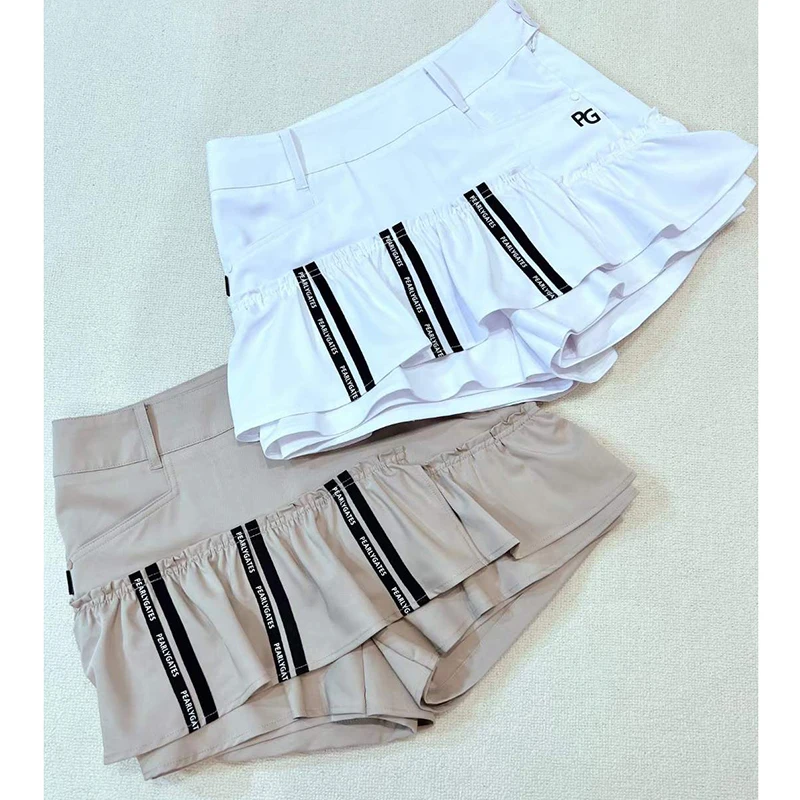 

PEARLY GATES Golf clothing women's short skirt pants summer new GOLF sports anti-lighting hakama skirt fashion pleated skirt