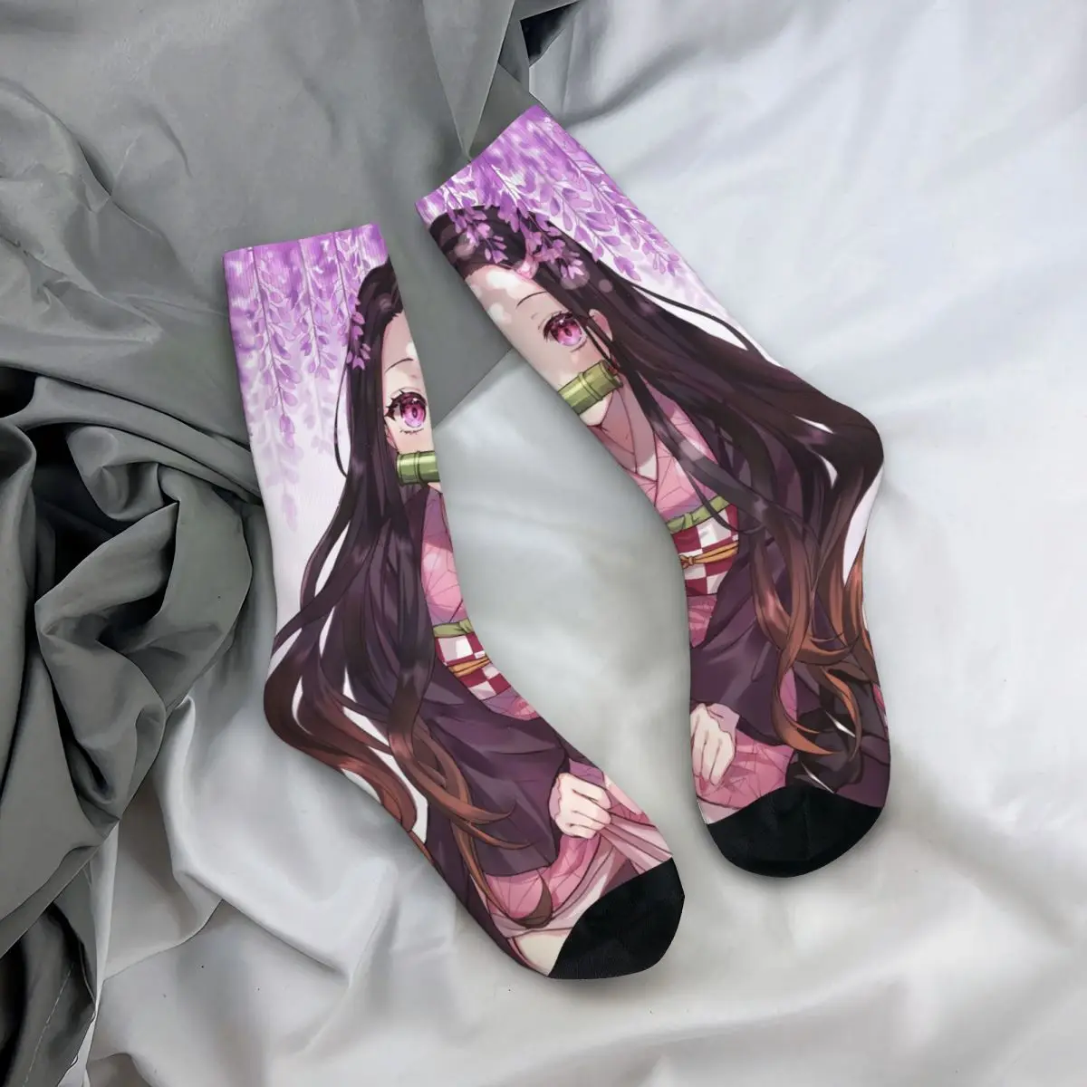 Модные мужские носки новинка Камадо Незуко в стиле аниме Убийца демонов женские