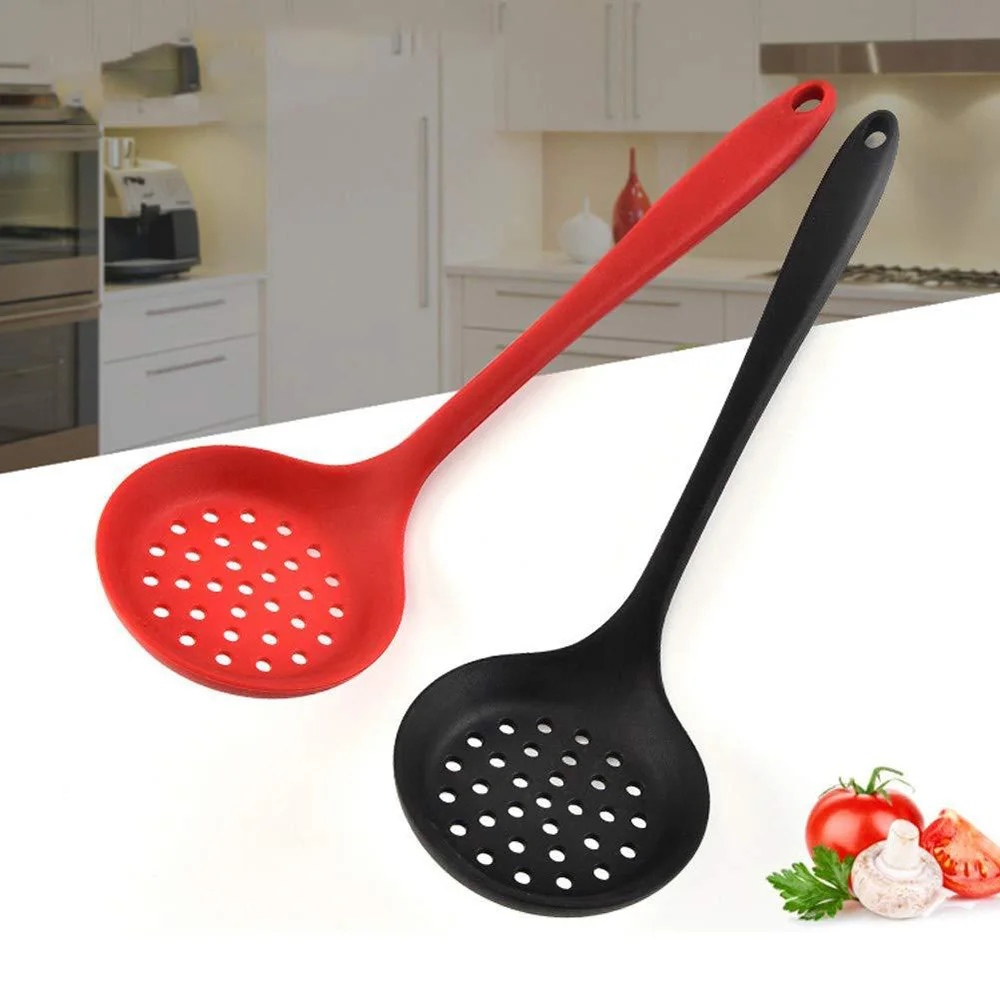 

Heat Resistant Non-Stick Cooking Tool Home Kitchen Gadget Kitchen Oil Skimmer Colander Strainer Filter Spoon