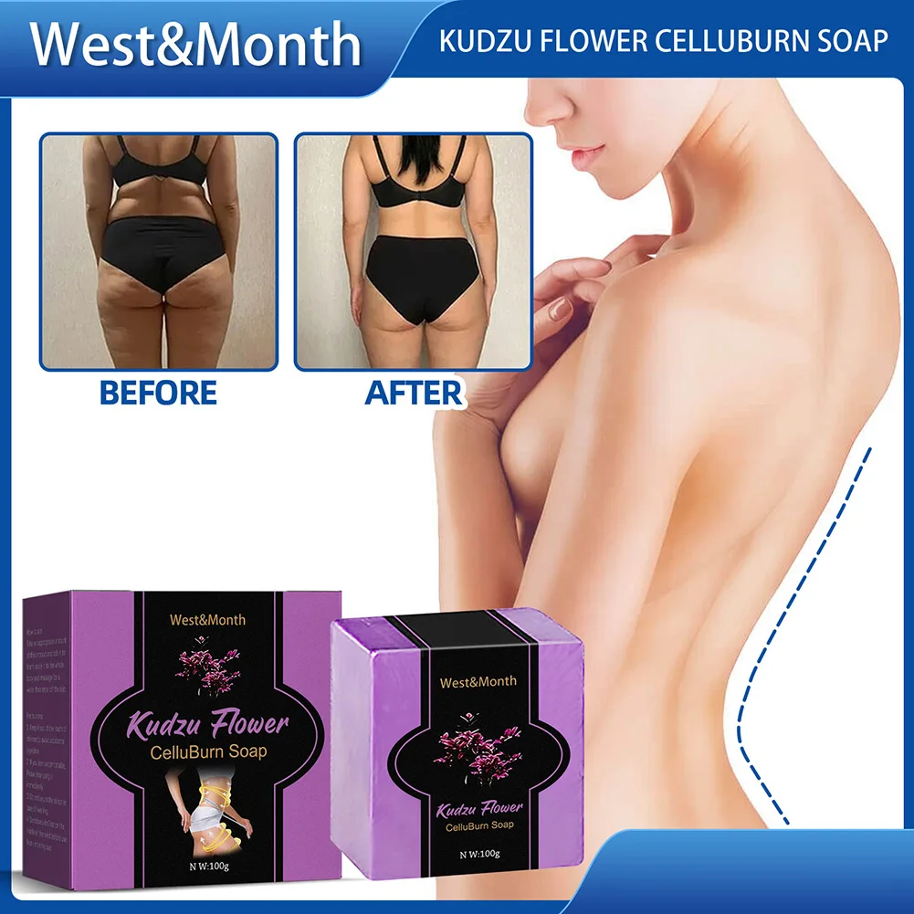 

100g Pueraria Lobata Anti Cellulite Firming Soap Fat Burning Slimming Weight Loss Firm Bar Soap Eliminate Cellulite Skin Care