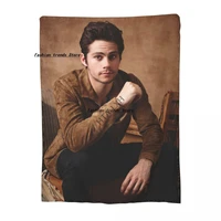 dylan obrien actor sherpa blankets ultra soft flannel fleece throw blankets for couch sofa bed%ea%ab%b8to map custom blanket