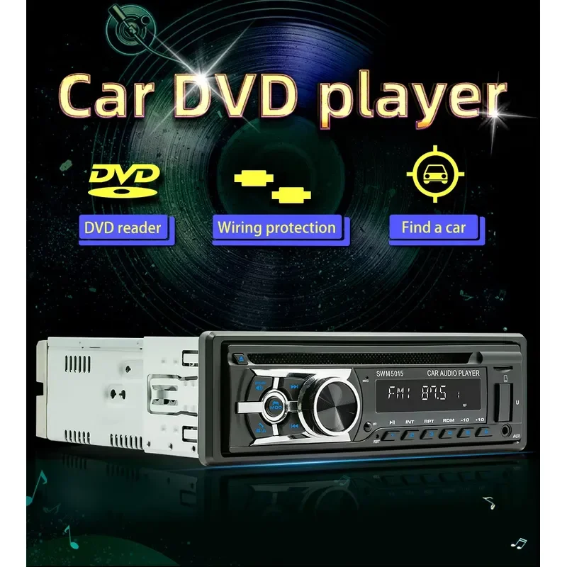 Фото Горячая новинка 2026: Автомагнитола BQCC 1DIN с DVD, FM/AM/RDS радио, Bluetooth, регулировкой звука, USB/AUX входом, TF, защитой от перенапряжения и внешним дисплеем №3