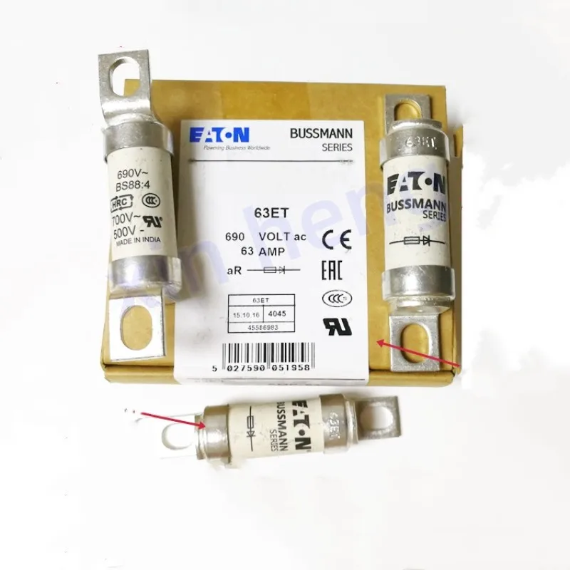 Новый оригинальный 10 шт. предохранитель BUSSMANN BS88:4 25ET 25A 32ET 32A 35ET 35A 40ET 40A 45ET 45A 56ET 56A 63ET 63A 80ET 80A 690V