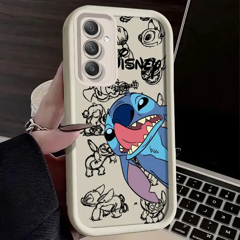 Чехол для телефона Disney Anime Naughty Stitch Samsung Galaxy s23 s24 ultra fe S20 s21 A13 5g S22plus x3 tpu funda