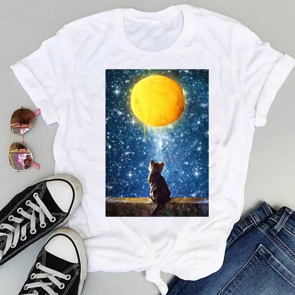 

Women Fashion Butterfly Casual Cute Harajuku Short Sleeve Sweet Summer Fashion Lovely Clothes Tops Tees Summer O-Neck Tshirt
