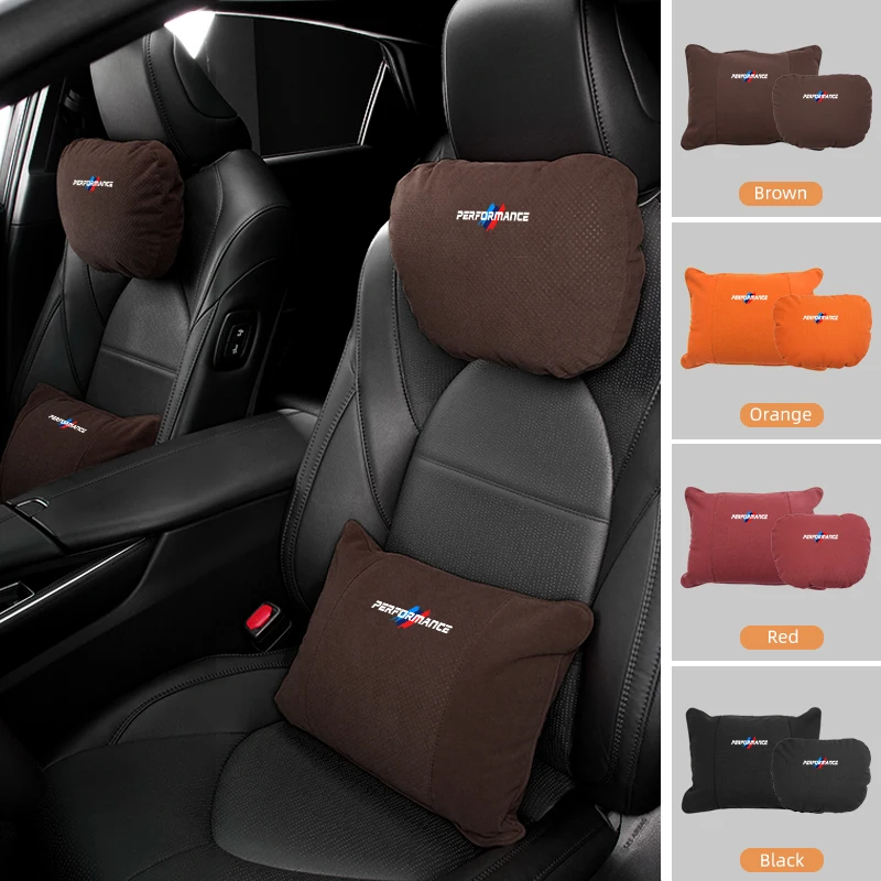 Автомобильный логотип поясничный подголовник меховая дышащая подушка для шеи